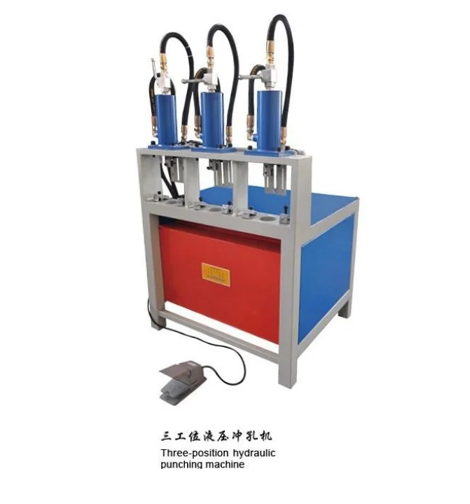 

KL-RO100-3 40 ton hydraulic punching machine Three-position hydraulic pipe punching machine