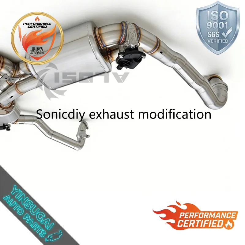 Valve Control Catback Exhaust For Porsche Boxster Cayman GTS 981 3.4L 2014-2016 SS304 Drone-Free Sporty Sound