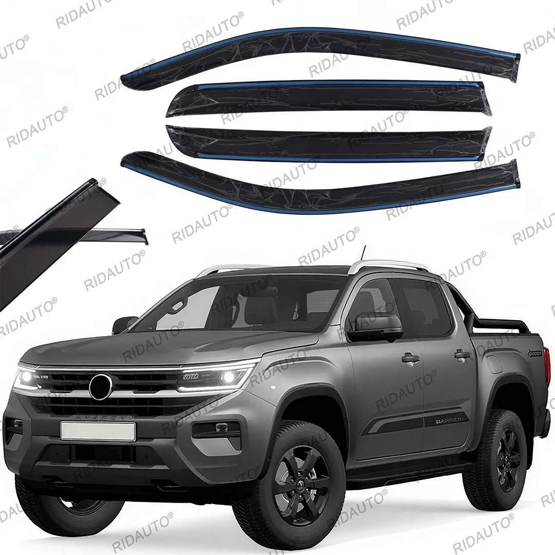 

Для AMAROK VW 2013-2022 фитинг рамы внешние дефлекторы дверей ветровые дефлекторы защита от дождя ветрозащитный экран солнцезащитный чехол дефлектор окна