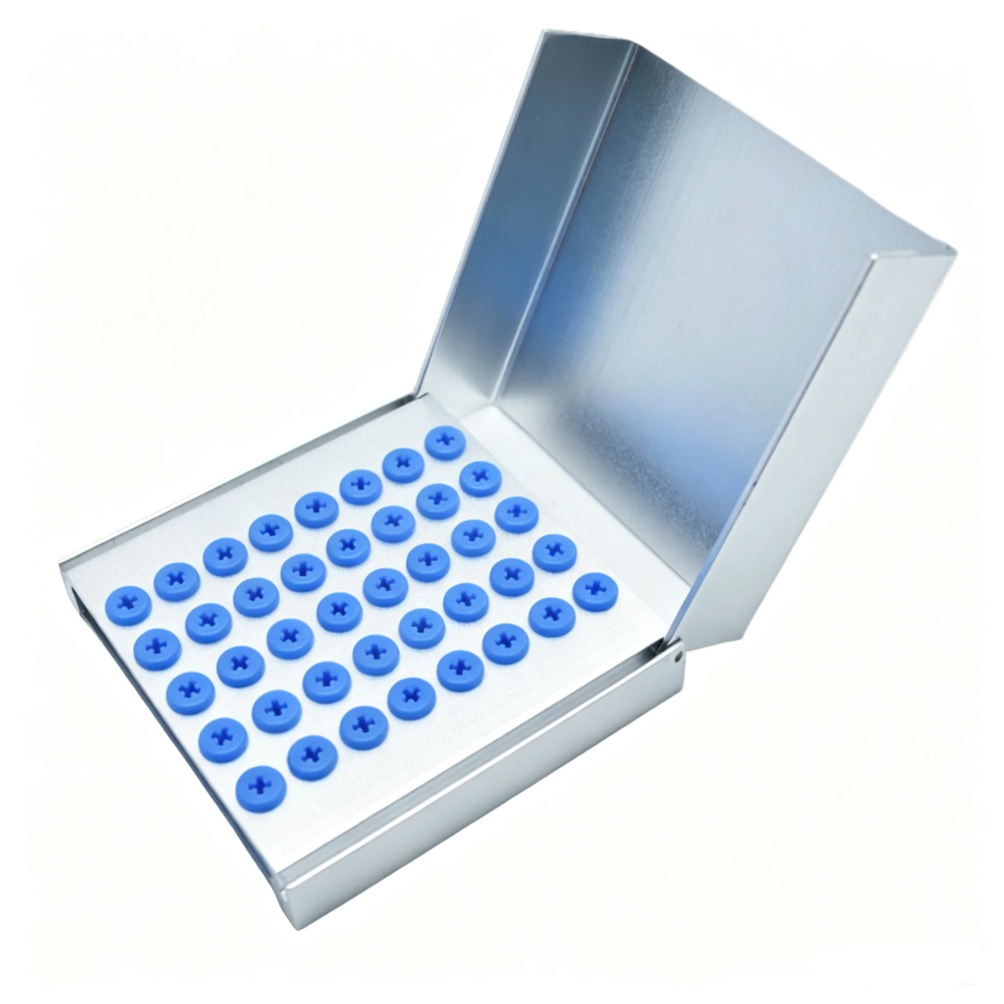 Dental 40 Holes Burs Metal Holder  Cleaning Stand Autoclave Sterilizer For High/Low Speed Dental Burs