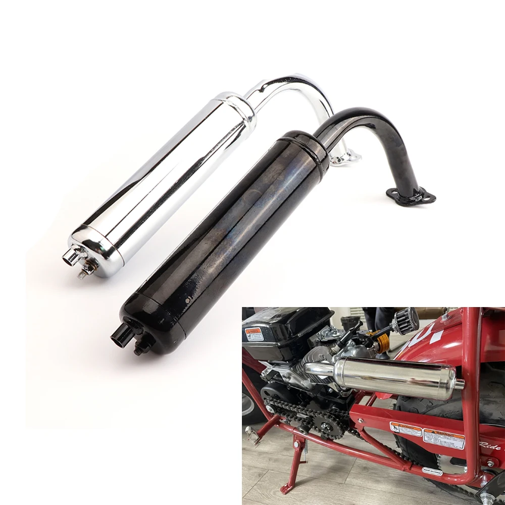 Pipe Exhaust Muffler Motorcycle Slip on Universal Pipe for 80cc 60cc 49cc 50cc Electric Bicycle Engine 80cc Exhaust Pipes
