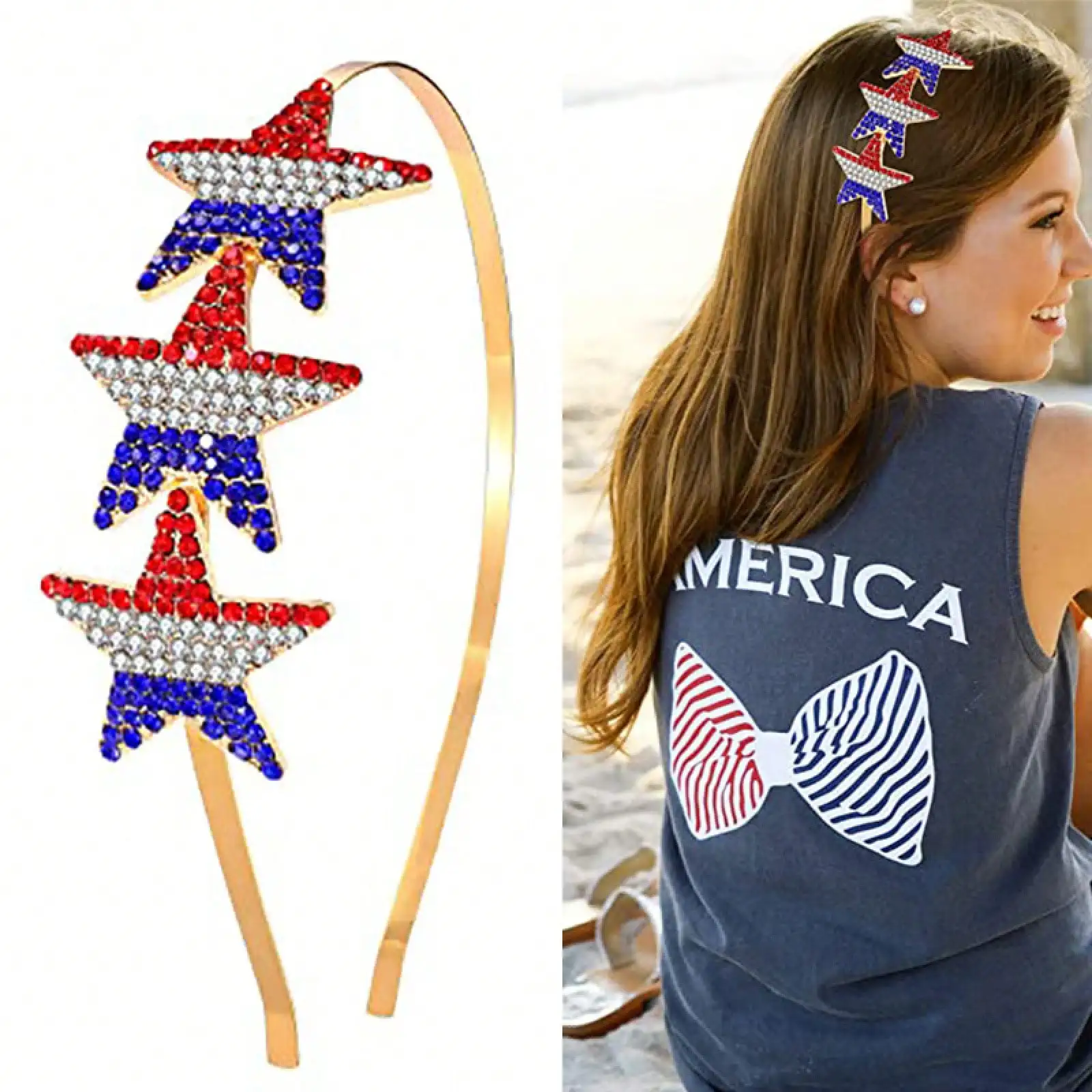 

Hairbands And Hair Accessories, Independent Water-Star Headbands, Pentagram Flags, Festive Crowns, Decorative Items