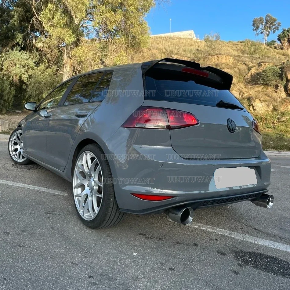 Hot Selling For VW GOLF MK7 7.5 GTI GTD R ROOF SPOILER OETTINGER STYLE WING GLOSS BLACK ABS PLASTIC