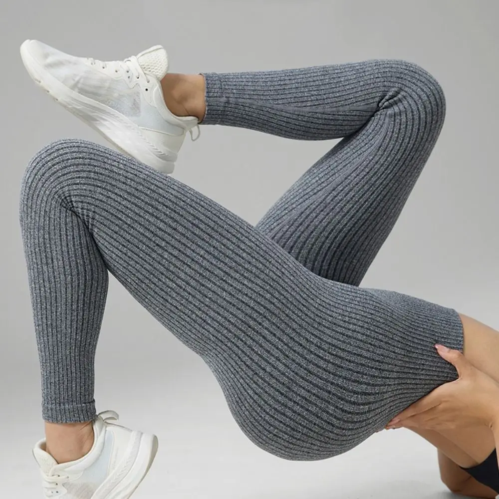 Simple Fitness Women Yoga Long Pants High Waist Seamless Sports Running Pants Skinny Tummy Control Women Yoga Leggings Running