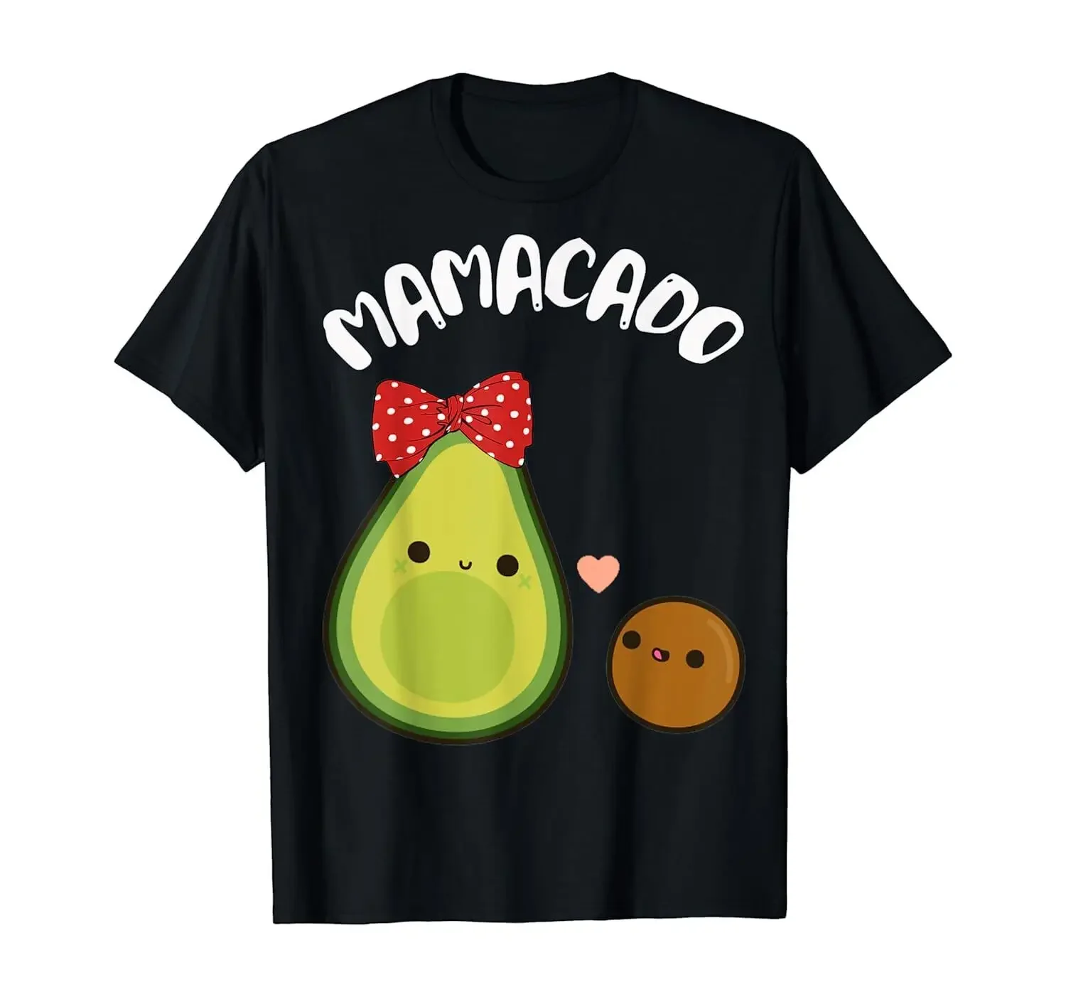 USA Mamacado T-Shirt Cute Avocado Pregnant Mom Gift Shirt T-Shirt 100% Cotton