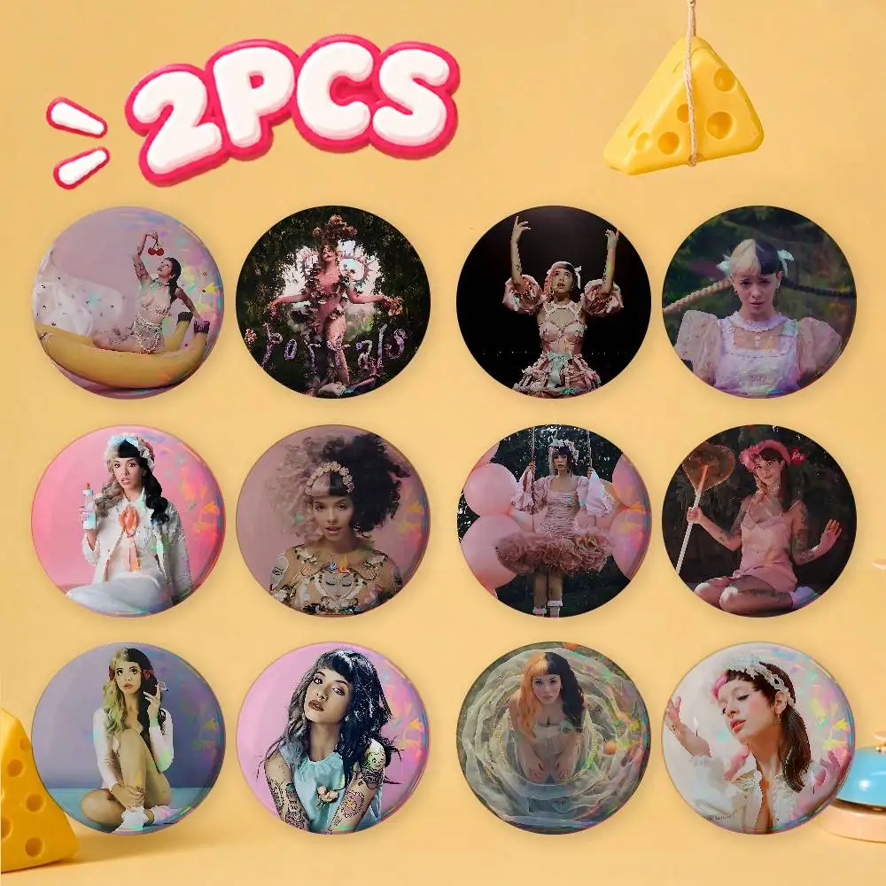 FOR Melanie Martinez HADES 2Pcs Anime Badge Set Cute Cartoon Round Button Pins Backpack Decor Brooch Gift for Fans Collection