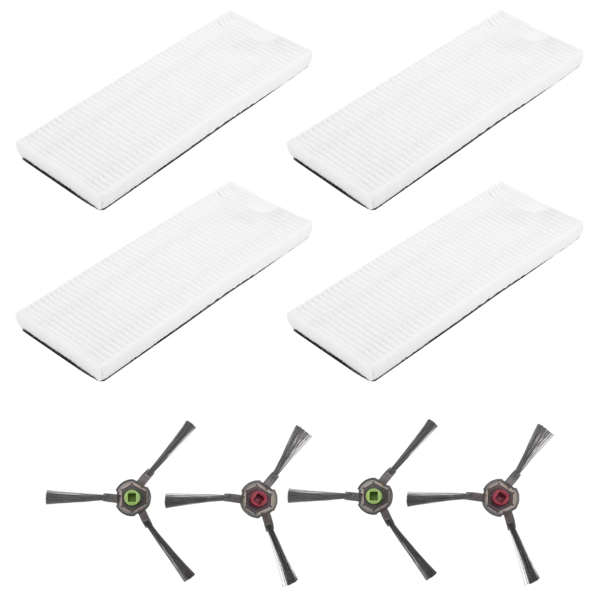 Substituição Escova Lateral para Ecovacs Deebot, Filtro HEPA, Robot Aspirador Acessórios Peças, U2, DGN22