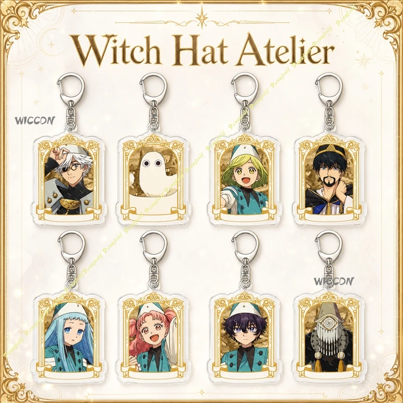 

Witch Hat Atelier Acrylic Keychain Coco/Qifrey/Agott/Tetia/Richeh/Olruggio Anime Acrylic Keyring Charm Bag Pendant Cosplay Gift