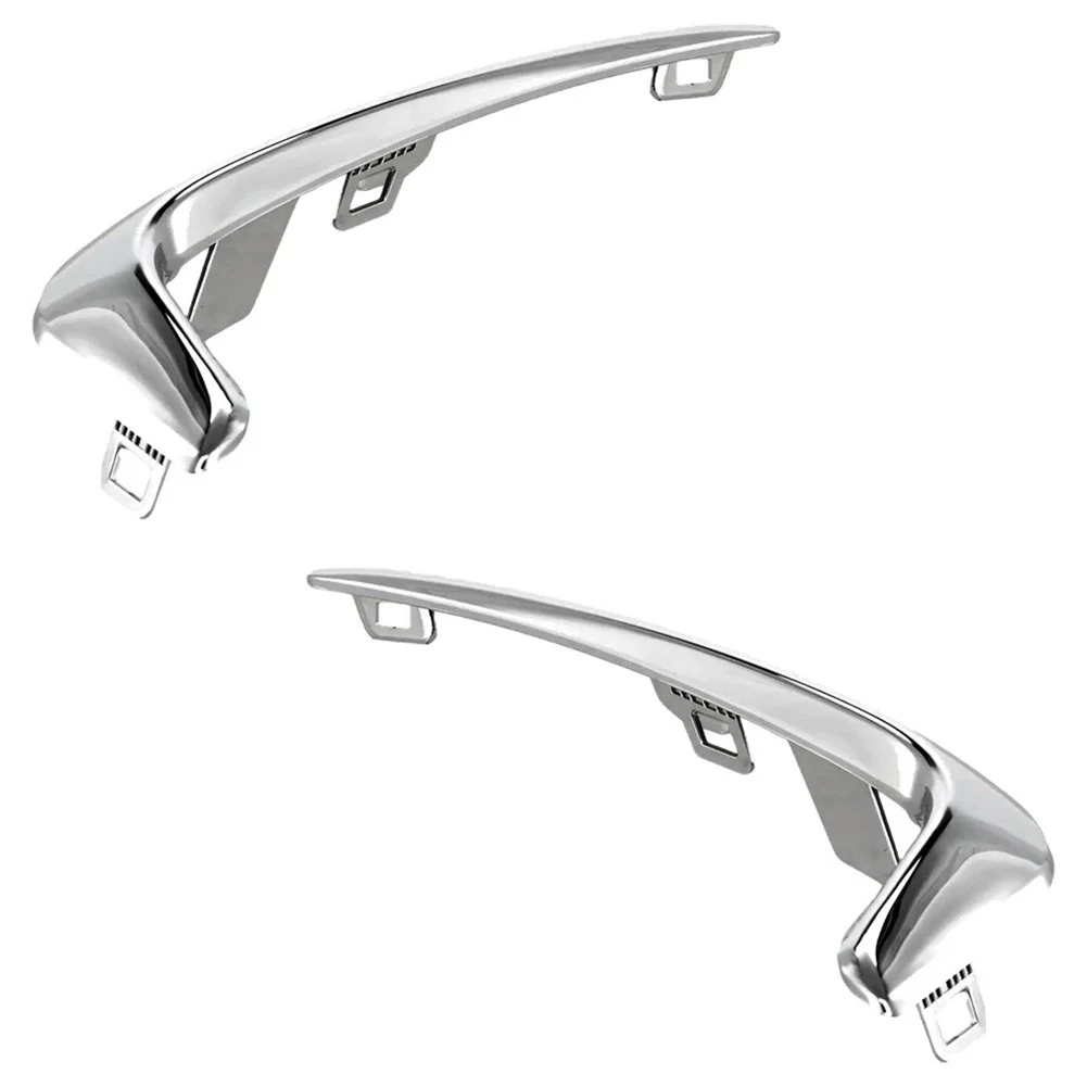 

For Chrysler Pacifica 2021 to 2026 Fog Light Frame Molding Trim L R Chrome Plastic Replacement Compatible with 6WF75SZ0AA