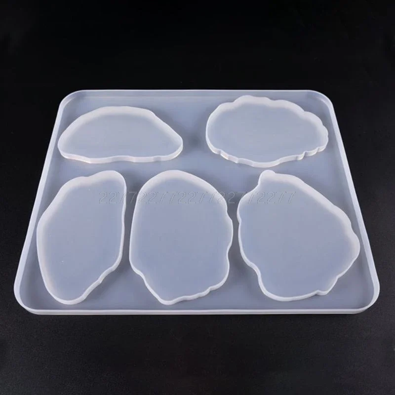 Lớn Trang Trí Khuôn Bộ Đa Tiêu Chuẩn Cốc Thảm Khuôn Silicon DIY Pha Lê Epoxy UV Khuôn S18 19 Trang Sức Giọt