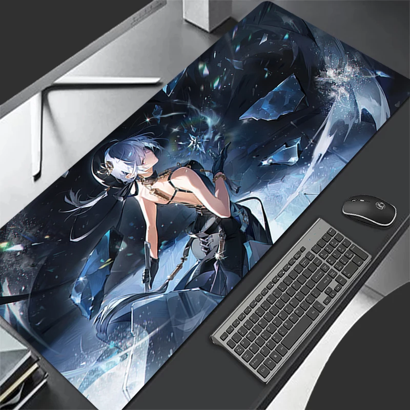 Wuthering Waves sanhua Mouse pad cartoon game player keyboard pad non-slip office study desk mat floor mat PC carpet Mousepad