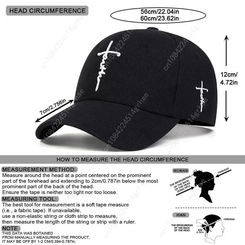 Personality Men Letter Curved Cross Embroidered Baseball Hat Outdoor Sport Adjustable Sunscreen Leisure Hat Spring Autumn Travel