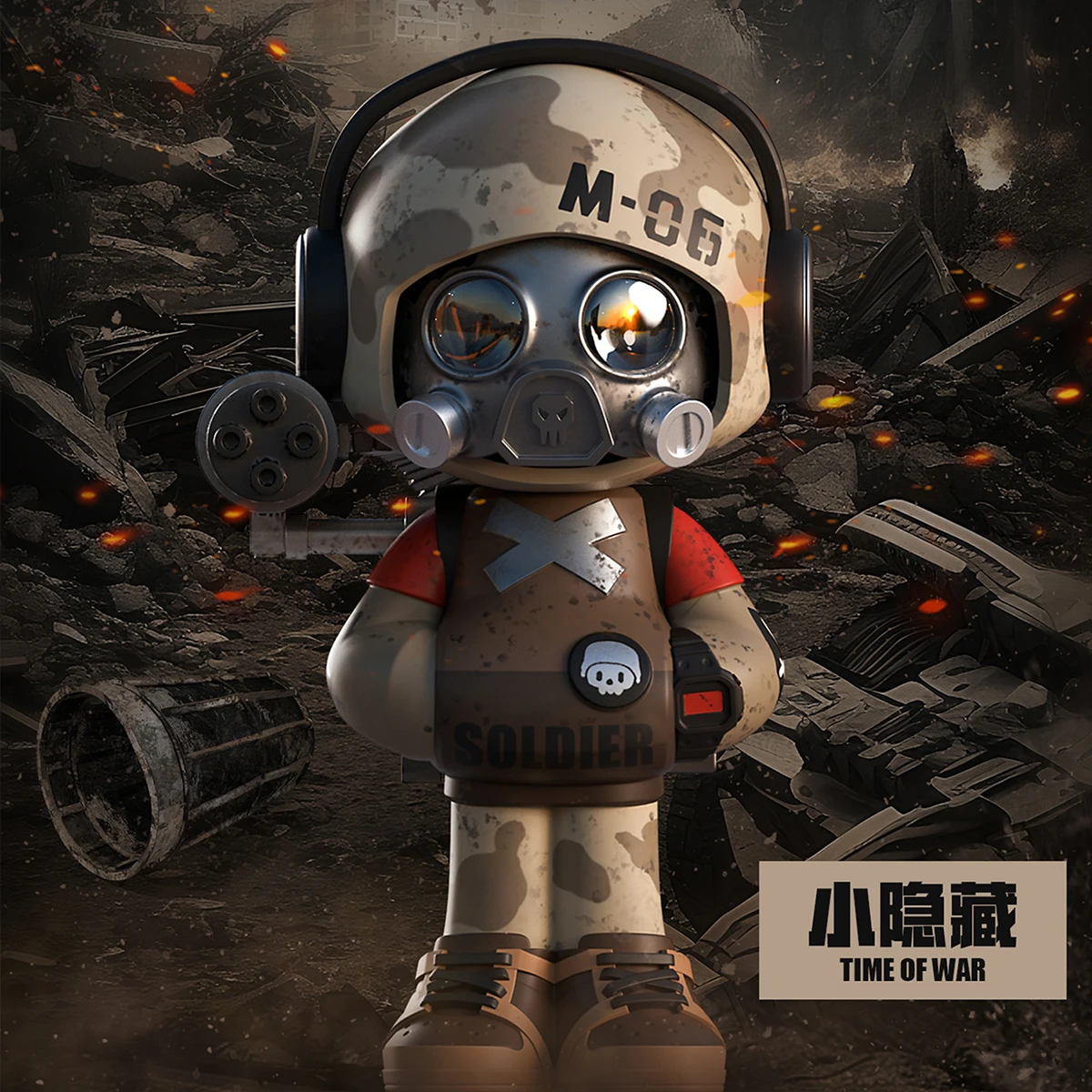 HIPLAY MR.BONE Mini 2-generatie Times Travel Series Set Box Blind Box-figuur