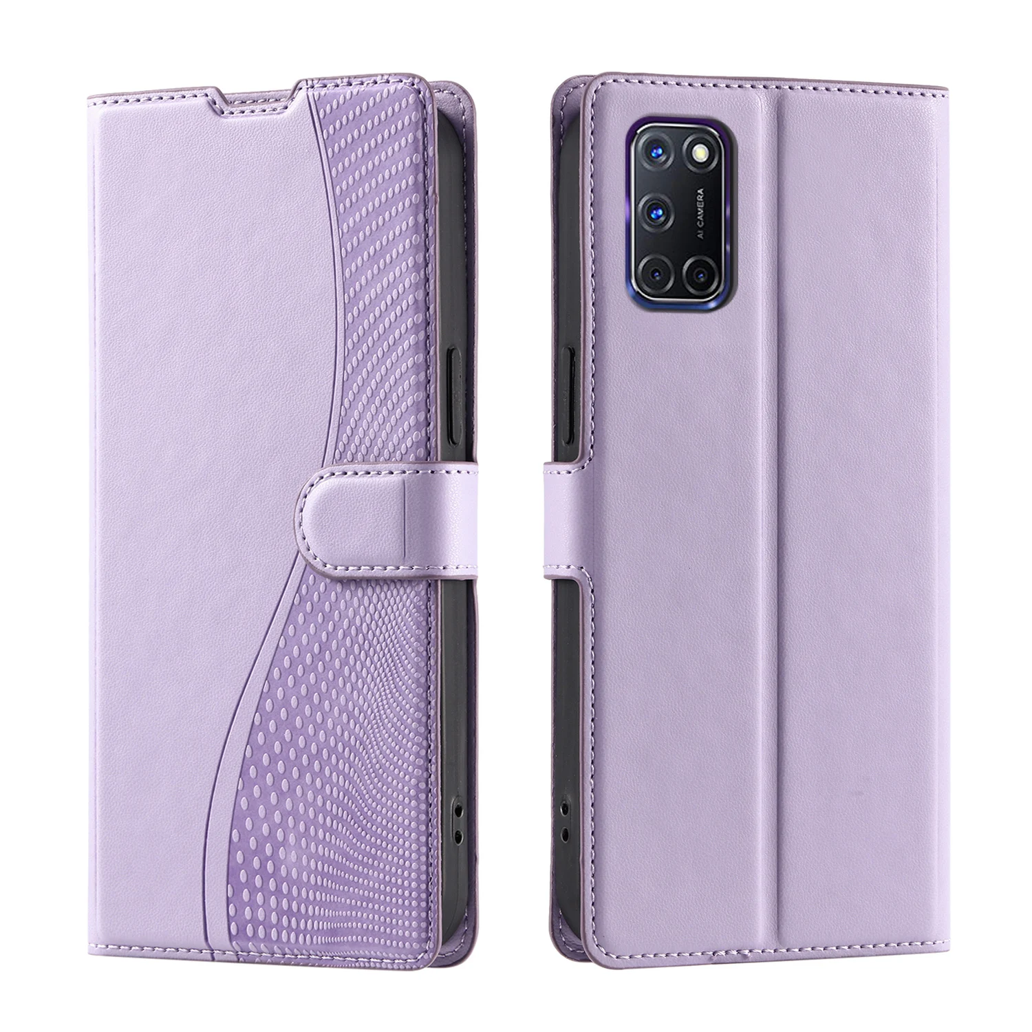 

For OPPO A52 / A92 / A72 4G phone case voltage polka dot flip cover leather case