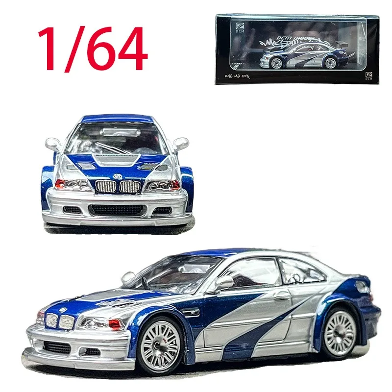 

DCM литой под давлением масштаб 1/64 модель автомобиля BMW из сплава BMW M3 GTR E46 игровые транспортные средства игрушки для мальчиков коллекция оригинальных коробок