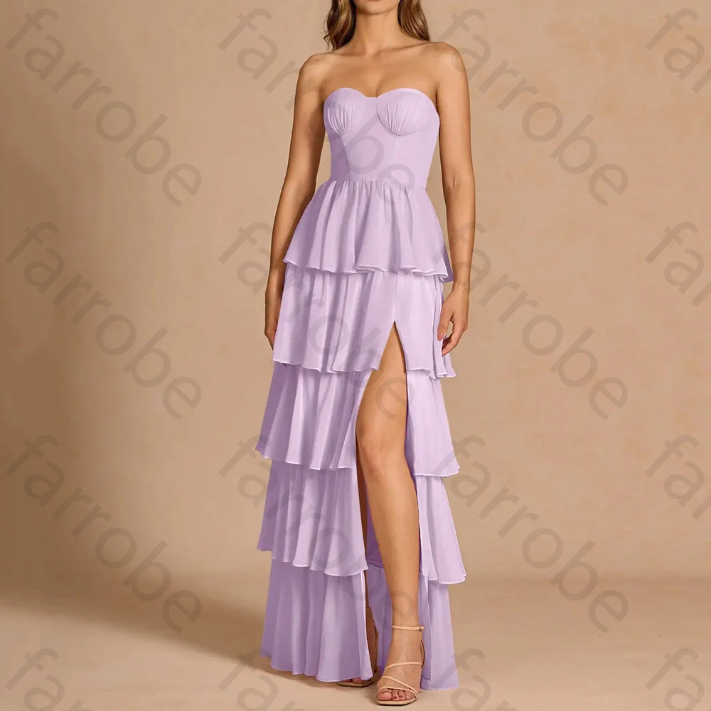 

Elegant Sleeveless Evening Dresses Sexy Backless Side Slit Long Dress Exquisite High Quality Prom Party Gowns Women Customized