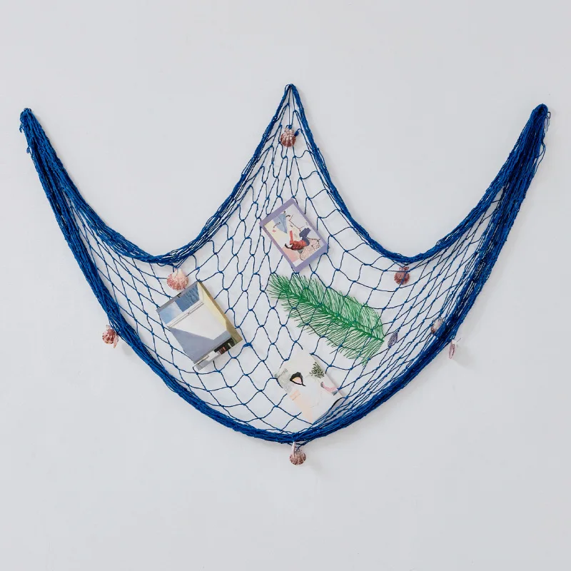 New 1pc Fishing Net Beach Theme Decor for Party Home Living Room Bedroom 78 Inch Mediterranean Style Decor Wall Decoration