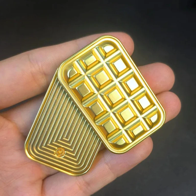 Mini Fidget Mechanical Slider Magnetic Push Card Haptic Pushing Plate EDC Sensory Stress Relief Adults Toy Relieve Anxiety