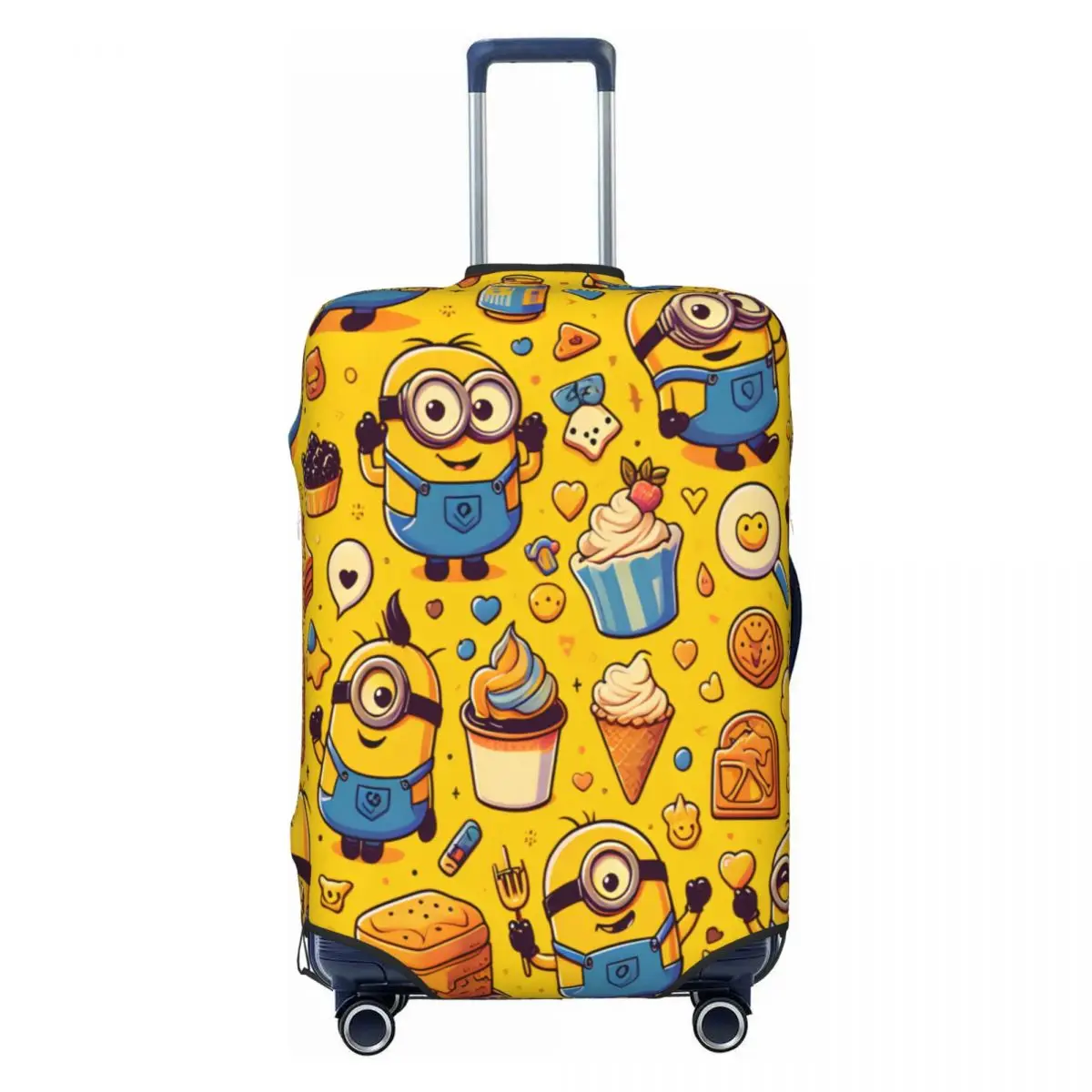 

Fashion Cute Minions Luggage Cover Protector Elastic Cartoon Travel Suitcase Covers