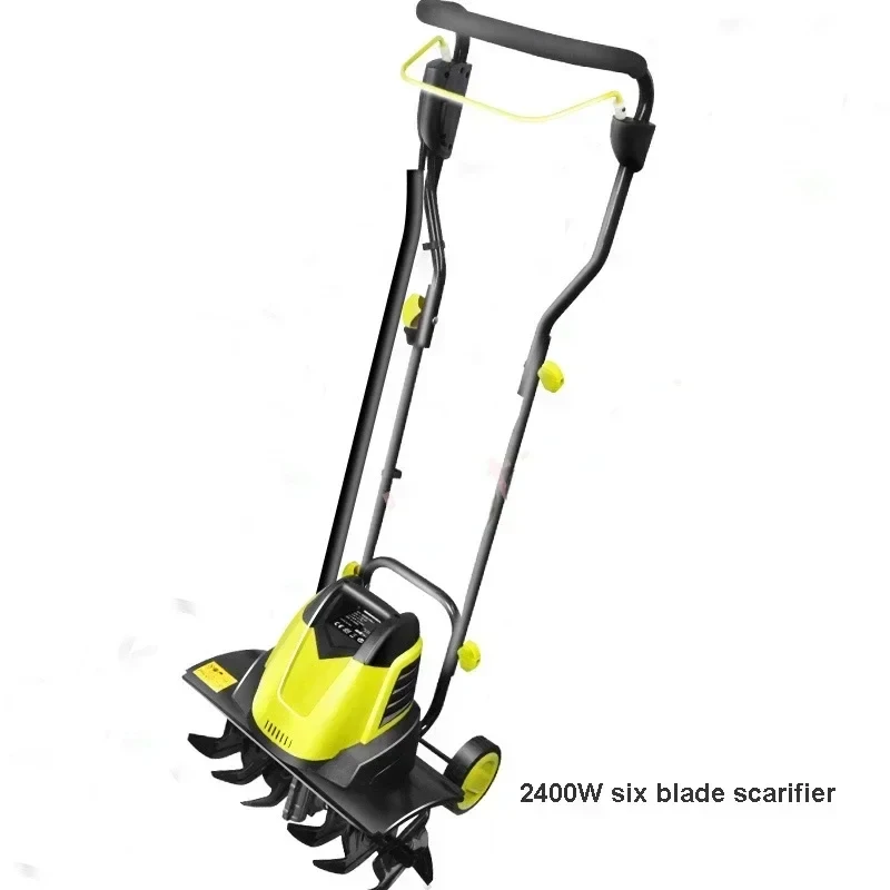 2400W/1500W Electric Small-scale Scarifier Plow Multifunctional Garden Cultivator Bulldozer Agricultural Rotary