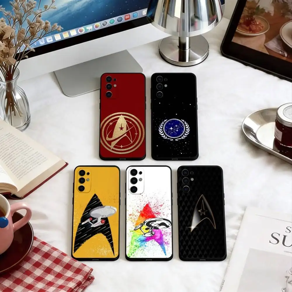 

S-Trek Space Theme Phone Case For Samsung S25,S24,S21,S22,S23,S30,Ultra,S20,Plus,Fe,Soft Black Cover