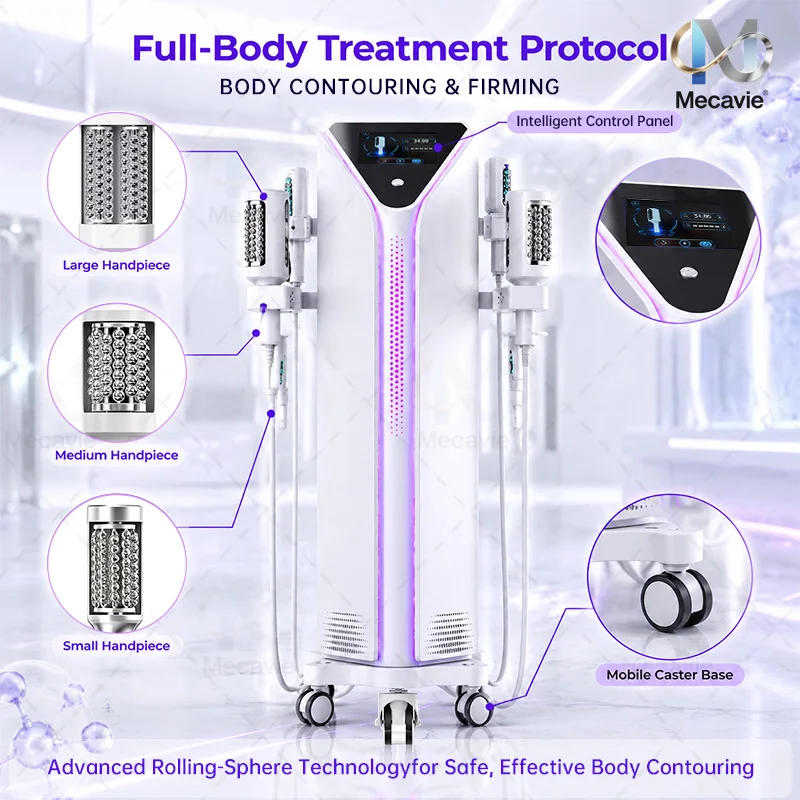 Vertical Rolling Ball Body Massage Machine, Lymphatic Drainage Skin Tightening Body Shaping Beauty Equipment for Beauty Salon