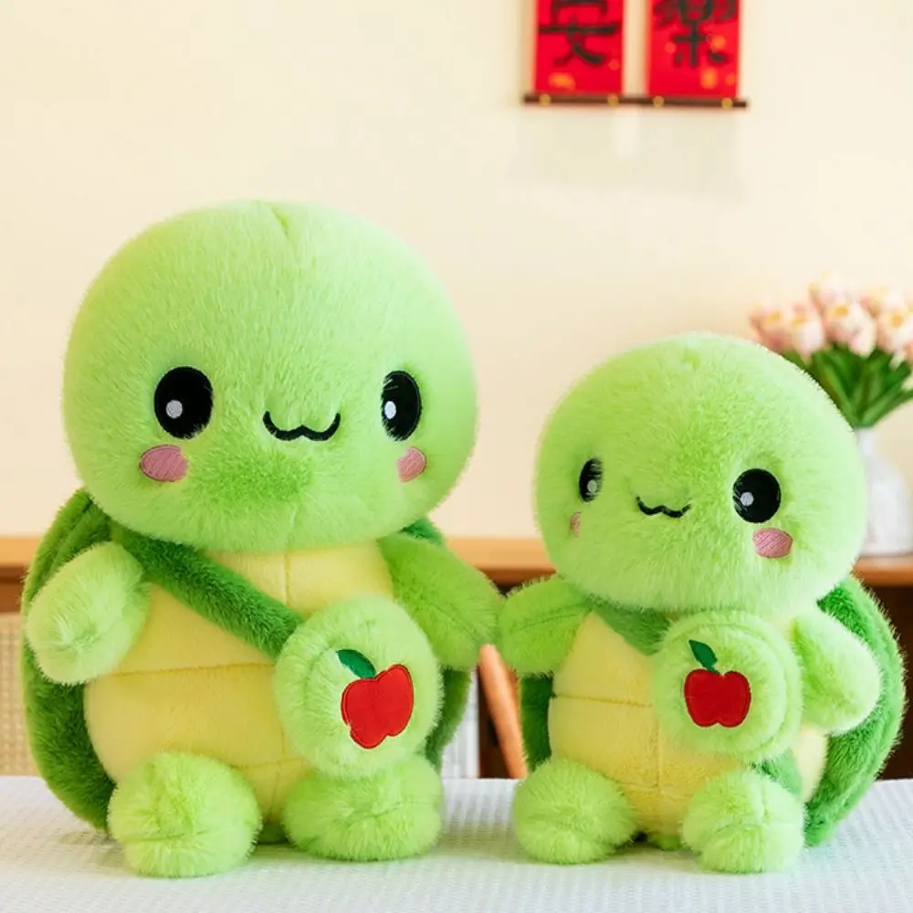 

PP Cotton Lucky Turtle Plush Toy Fluffy Collection Turtle Animal Dolls Stuffed Animal Soft Sea Turtle Doll Home Decor
