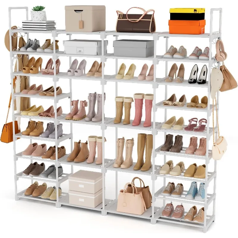 

Large Shoe Rack Organizer for Entryway Closet 64-68 Pairs 9-Tier Heavy Duty Tall Garage Shoe Rack Shoe Shelf Shoes