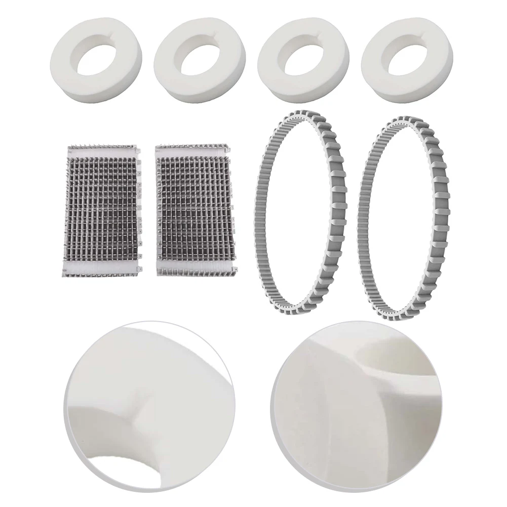 Set of 4 Foam Climbing Wheels 6101611 R4 2 Belt Assemblies 9985006 R2 and 2 Roller Brushes 6101641 R2 for Dolphin Diagnostic
