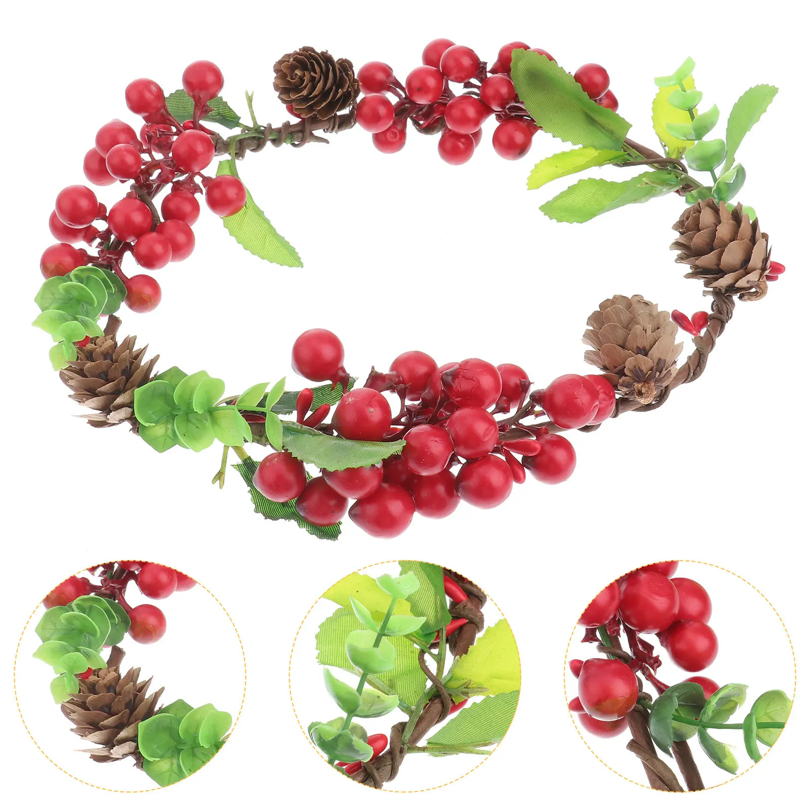 Bridal Berry Headband for Women – Elegant Romantic Party Hair Accessory for Wedding, Birthday, Bridal Shower