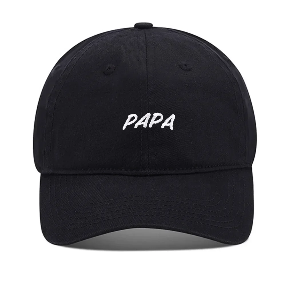 Lyprerazy Baseball Caps Daddy Papa Unisex Embroidery Baseball Cap Washed Cotton Embroidered Adjustable Cap