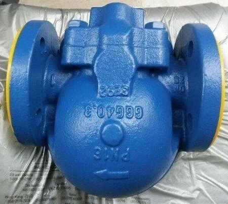 Flange drain valve FT14-10 steam drain valve threaded lever floating ball type