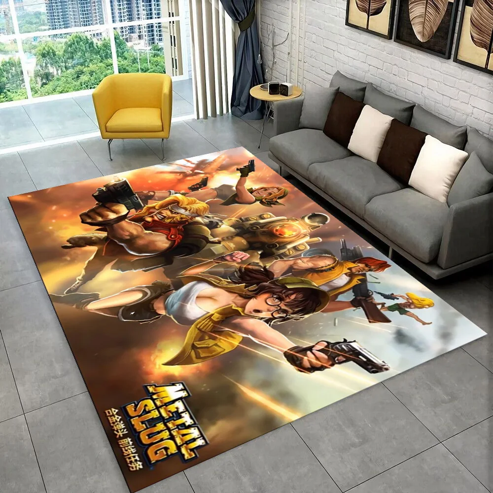 

Classic Retro Game Metal Slug Gamer Area Rug,Carpet for Home Living Room Bedroom Sofa Doormat Decor,kids play Non-slip Floor Mat