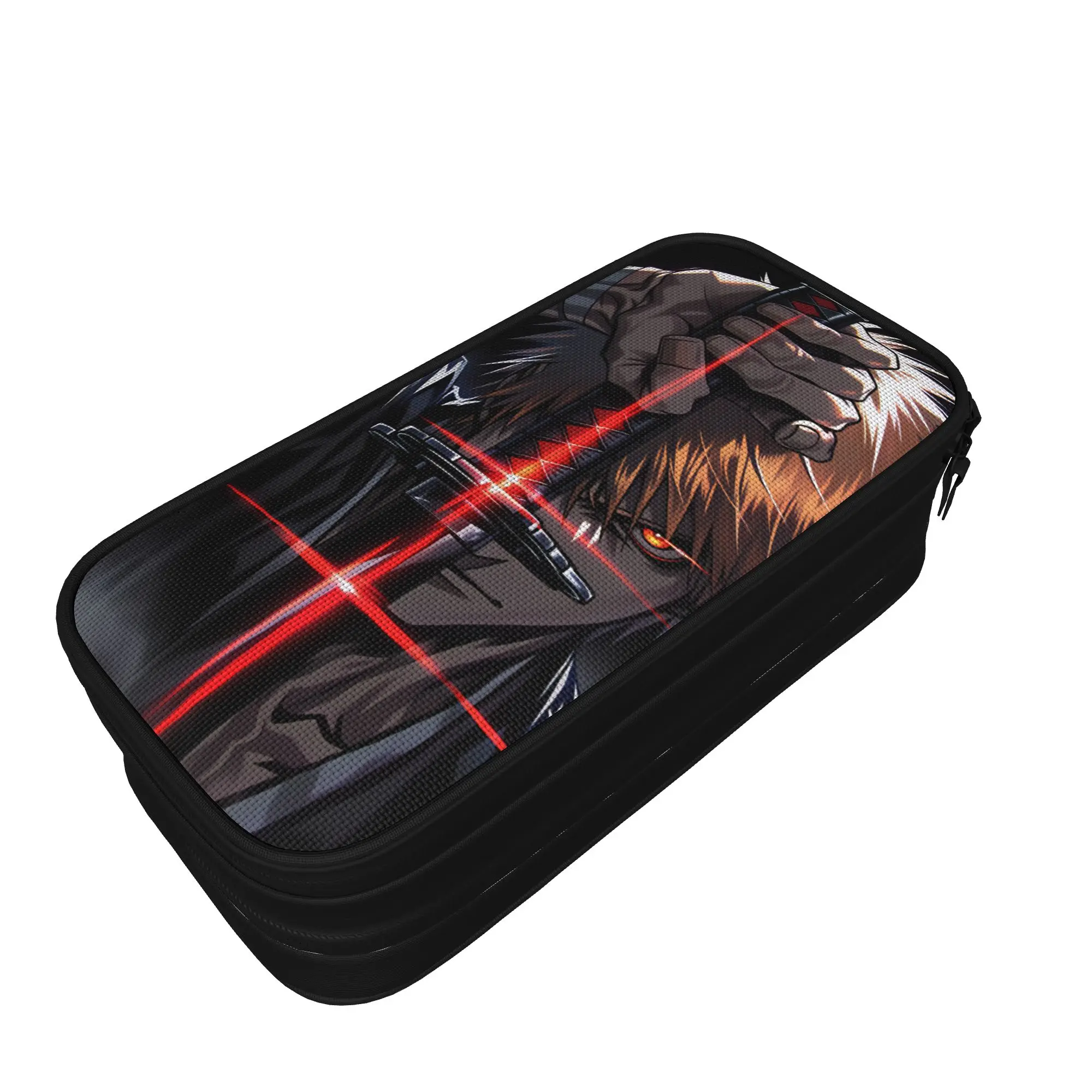 B-Bleachs Characters Pencil Case  Double Layer Pencil Box Boy Girl Aesthetic University School Pencil Cases Stationery Organizer
