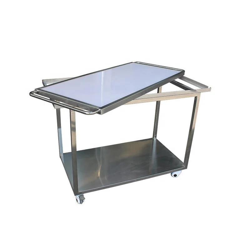 Pet Supplier Animal Veterinary X Ray Stretcher Mobile Table First-Aid Emergency Stainless Steel Pet Stretcher