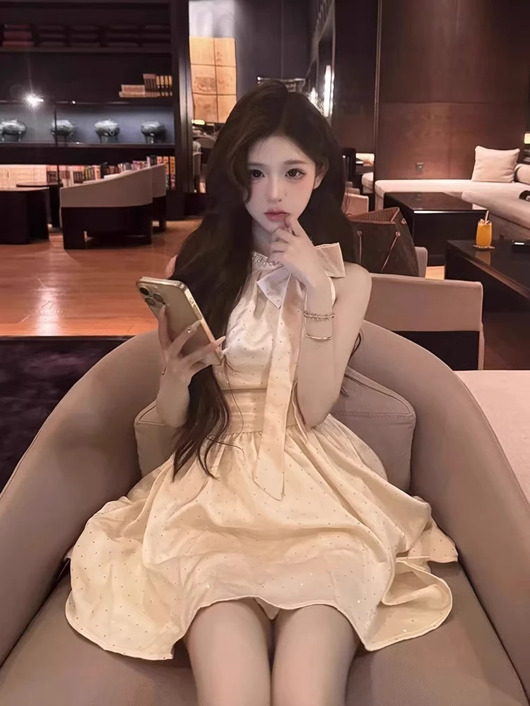 

Юбка А-силуэта с завышенной талией и узлом, инкрустированная жемчугом, премиум-качество, подарок на день рождения для женщин