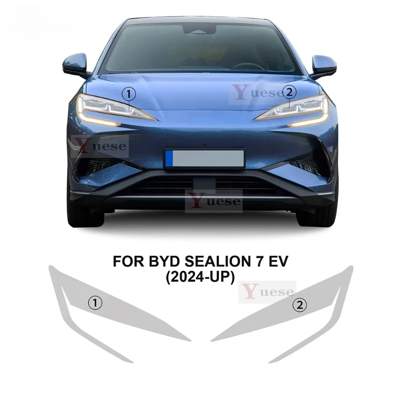 BYD Sealion 7 EV 2024-25 Headlight Protective TPU Film 2pc