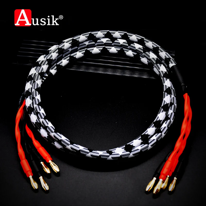 High Quality HIFI Canare Speaker Cable / Banana to Banana Type Audio Cable/ 1.5m 2m 3m 5m AS025