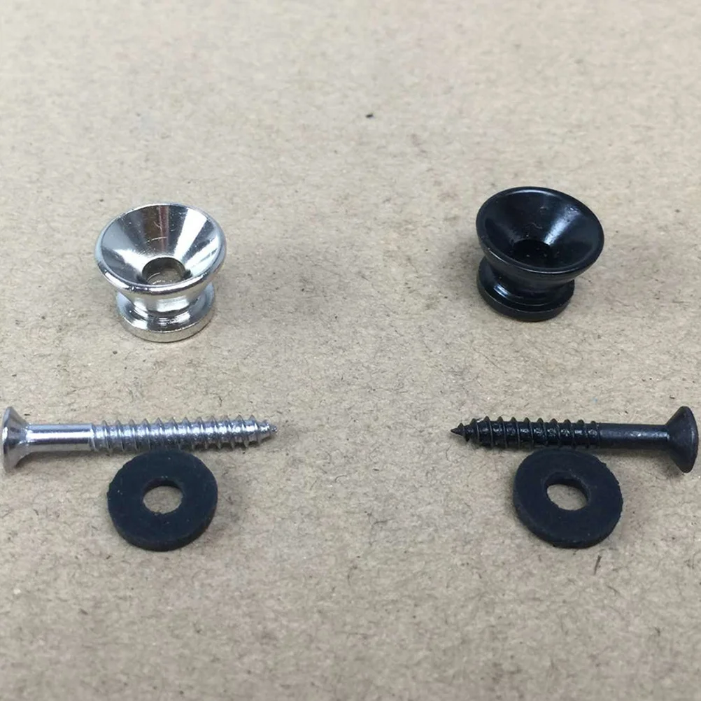 

15Pcs Guitar Strap Button Iron Durable Endpin for Electric Guitar Accessories Strap Lock Set Metal End Pins Iron End Pins