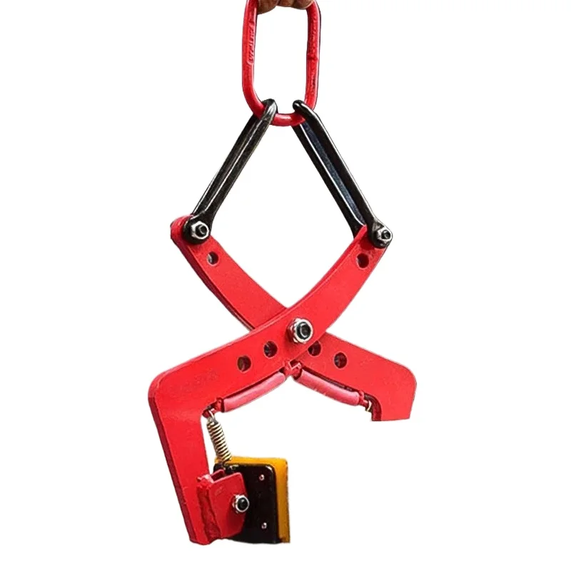 Heavy Duty Adjustable Jaw Wide Stone Lifting Clip with Rubber Lined Jaw for Curb Stone Marble Lifts Anti- Rubber