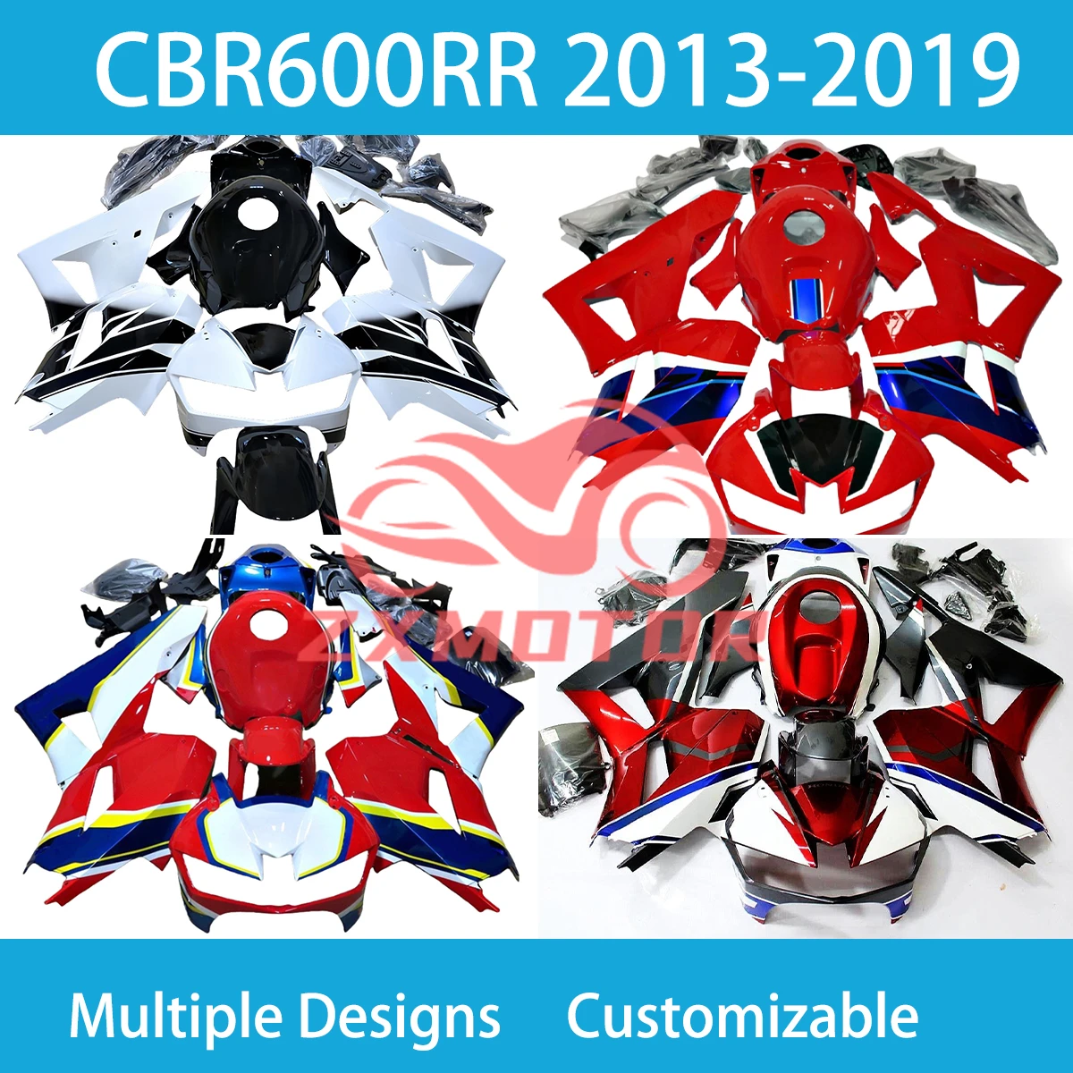 

Fairings Motor CBR 600RR 2013 2014 2015 2016 2017 2018 2019 Motorcycle Body Plastic Fairing Kit for HONDA CBR600RR 13-19 New