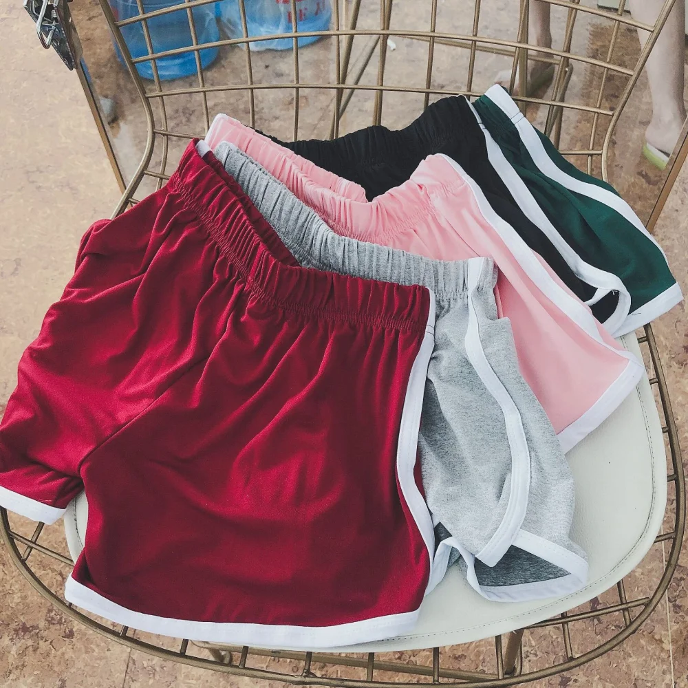 Sport Shorts Frauen nach Hause lässig einfarbig Mode Yoga Shorts Strand hose Bonbon Farbe Hot pants Laufen Fitness lose Hosen