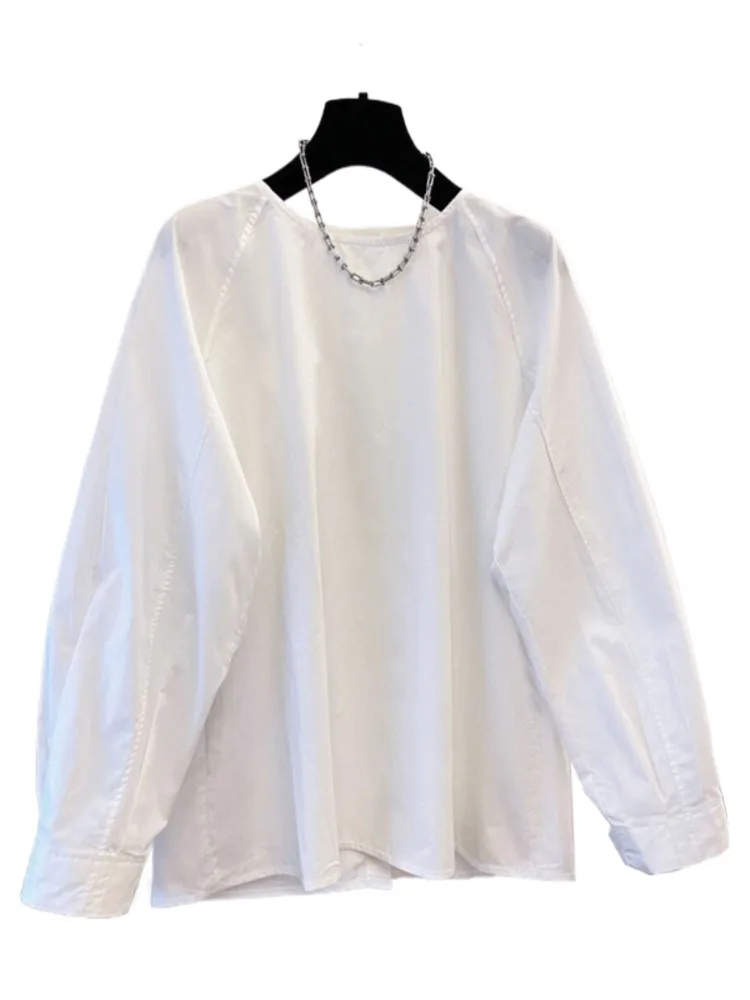 Frühling Lose Damen Shirt Sweatshirt Dünne Basis Shirt Patchwork Design Tragen T-shirt Bequeme Passform Rundhals Damen Tops