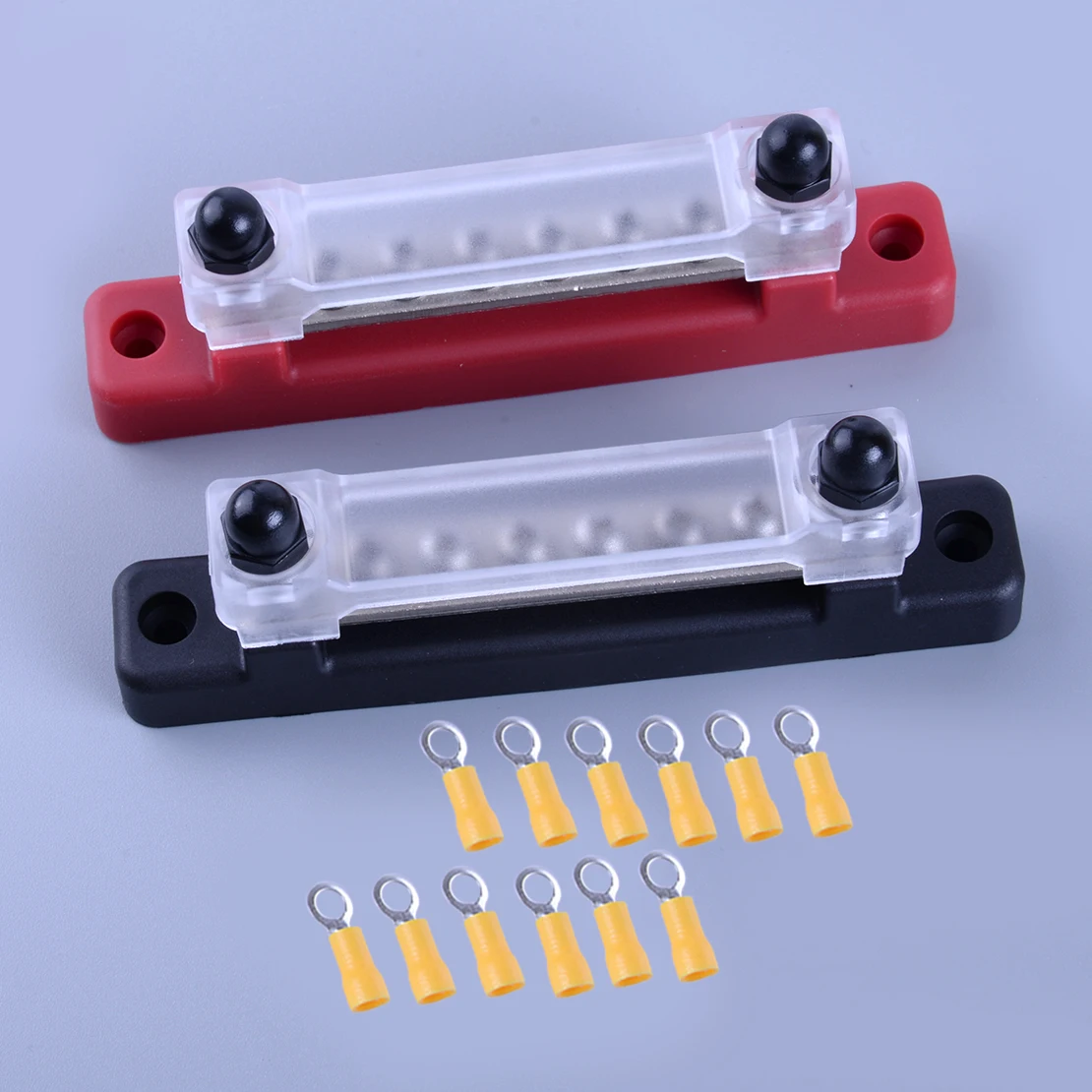 

Bus Bar Power Distribution Terminal Block 6 Way 12V 150A for Auto Marine Boat Caravan Camper Horsebox 2Pcs