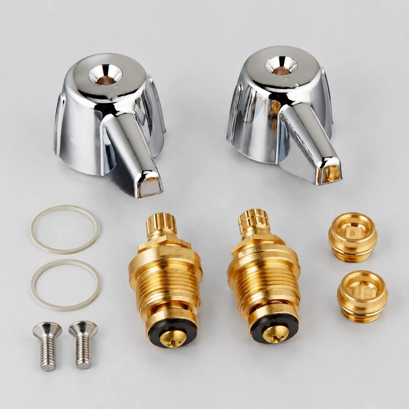 Metal Components Brass Center 39674E doubleHandle Lavatory Faucet Trim Set Polished Chrome for Homeowners, Vanity Updates
