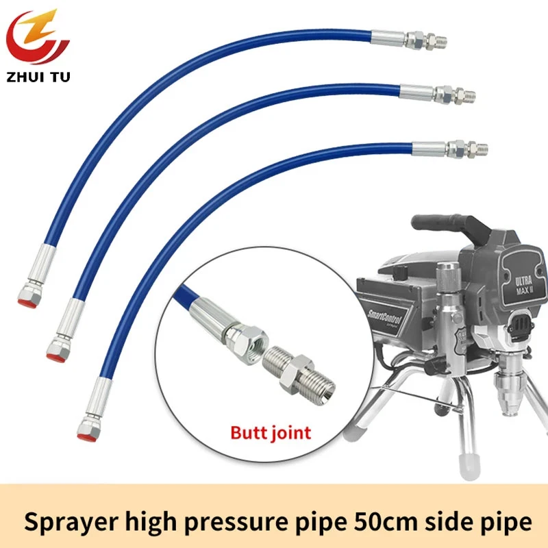 tubo mal ventilado da peca de reposicao da mangueira do chicote de 50cm com juncoes para a tubulacao de alta pressao da conexao do pulverizador 390 395 490 495 595 01