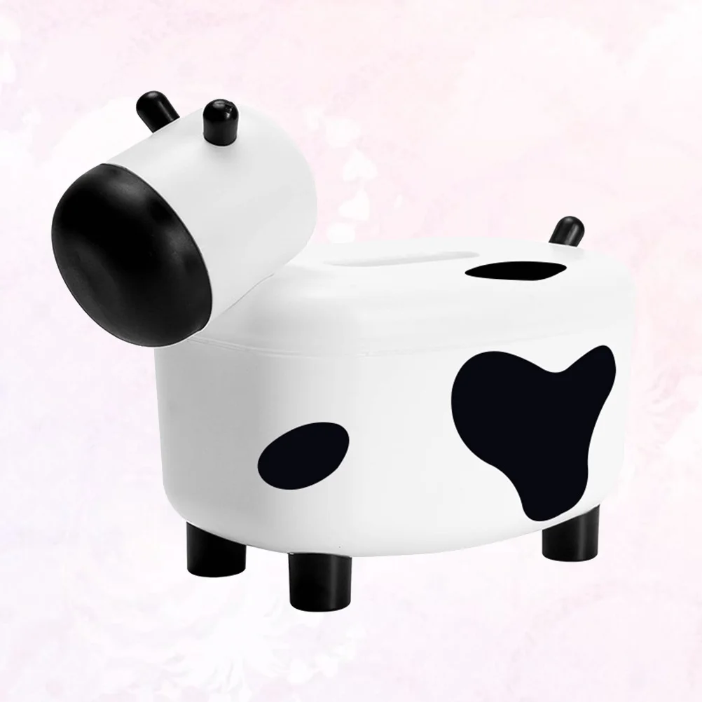 

1 pc Cartoon Animal Tissue Box Dual-Use Creative Storage Container For Paper Towel Toothpick Non-Slip Stain Resistant Home