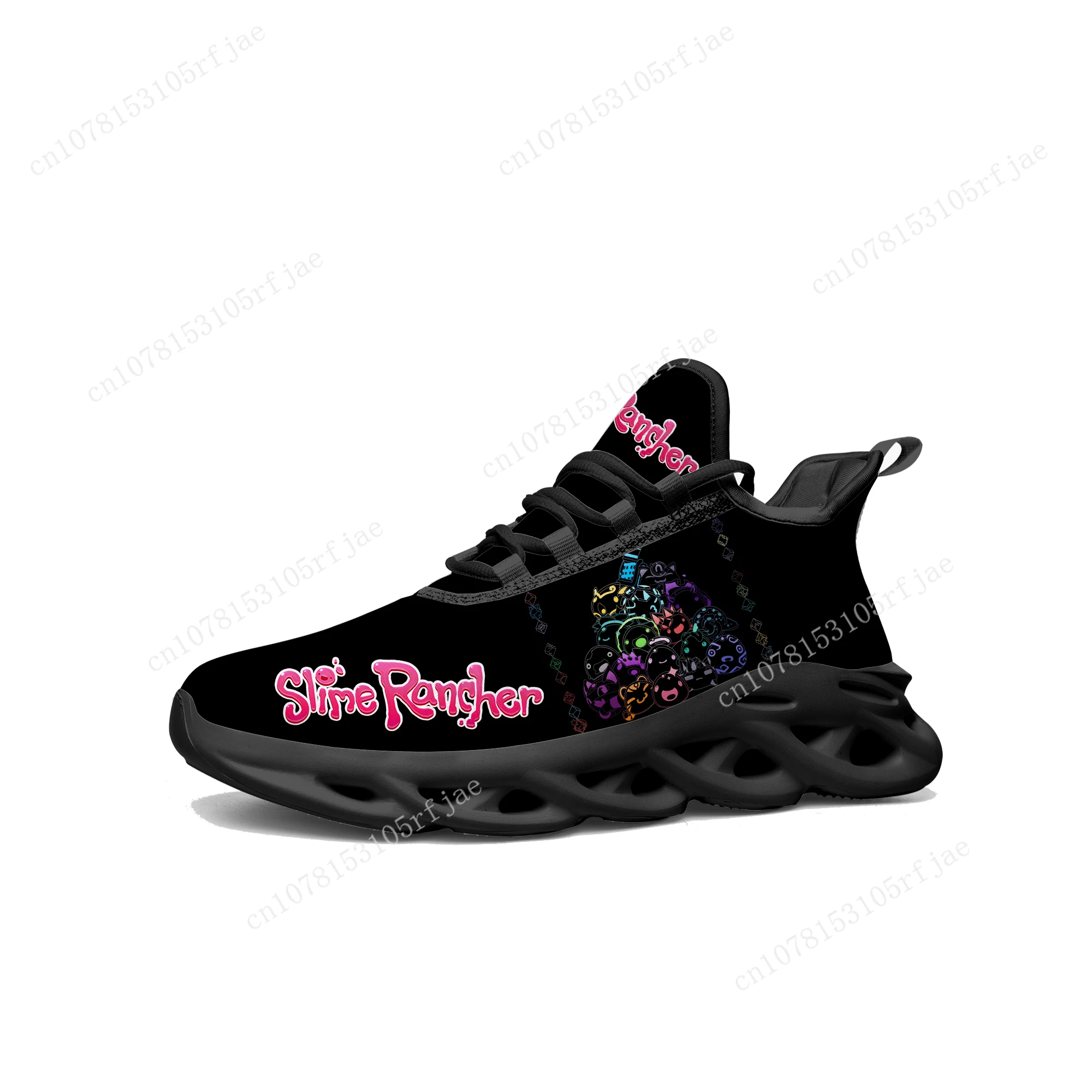 Slime Rancher Lace Up Sneakers para Homens e Mulheres, Flats, Cartoon Game, Tênis Esportivos Adolescentes, Moda de Alta Qualidade, Tailor Made