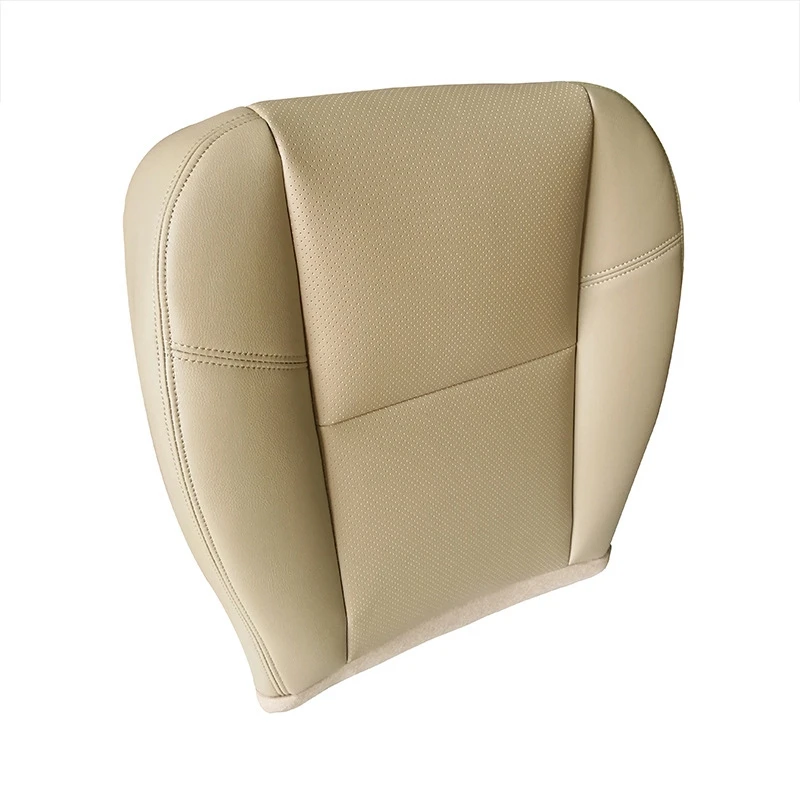 Cojín de cuero PU para asiento delantero de coche, cubierta inferior para Cadillac Escalade 2007-2014, color Beige, 2 unidades