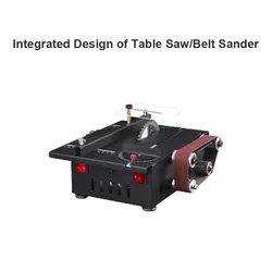 Household Mini Table Saw/Belt Sander Integrated Machine Used For Wood/Stone Cutting/Polishing Cutting Polishing Tool 1200W